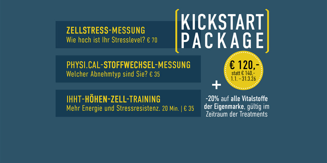 KICKSTART Package €120 statt €140 (1.1. – 31.03.26)