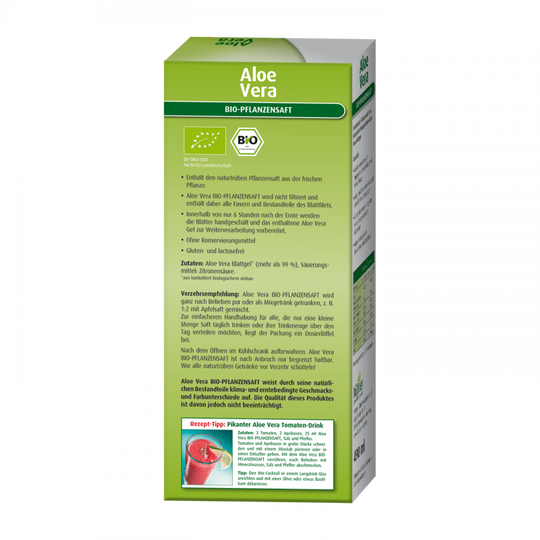 ALOE VERA BIO-Pflanzensaft naturtrüb