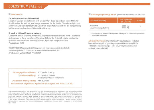 COLOSTRUMBALance